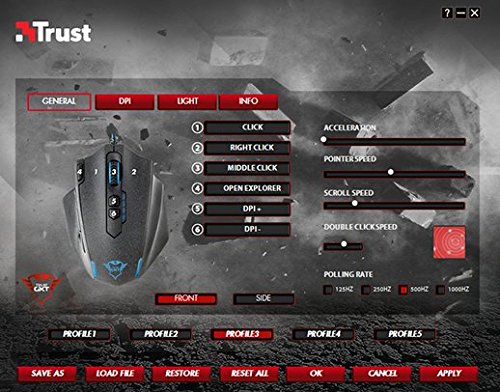 Trust Gaming GXT 155 - Ratón para Gaming (PC), Color Gris