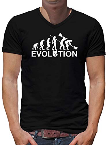 TShirt-People Evolution Heavy Metal Trash - Camiseta para hombre Negro L