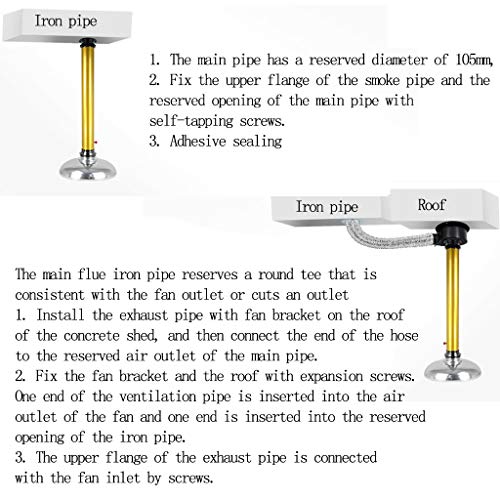 Tubo De Escape De Humo Telescópico Para Barbacoa Equipo De Extracción De Humo Comercial Para Restaurantes De Barbacoa Adecuado Para Restaurantes De Barbacoa, Restaurantes Hot Pot, Buffet