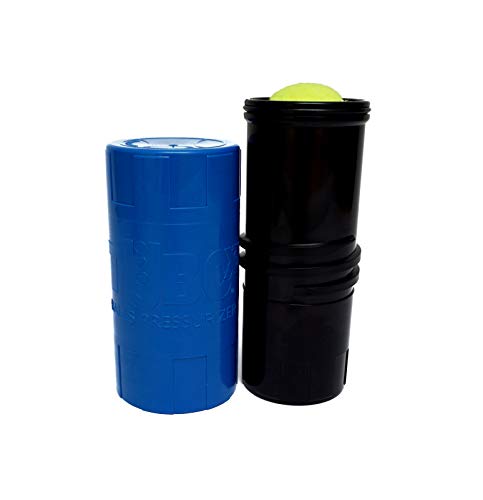 TUBOPLUS - Nuevo TUBOX3 Bote Presurizador de Pelotas de Padel y Tenis - Ahorra Bolas por un Tubo - Más Vida Para tus Bolas - 100x100 Español - Azul