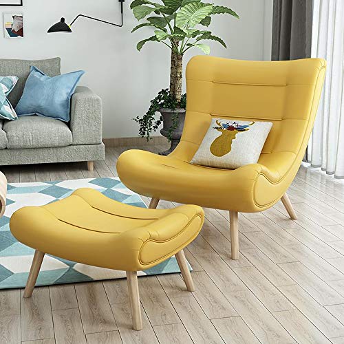 Tumbona Silla de Ocio Sofá Trasero Silla Dormitorio Sala de Estar Balcón Silla de Ocio Silla de Lectura Terraza Tumbona Mujer Embarazada Sillón reclinable café Taburete de Bar