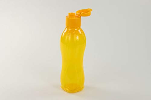 Tupperware To Go Eco 750ml Botella para Beber Naranja con Cierre de Clip FBA 36166