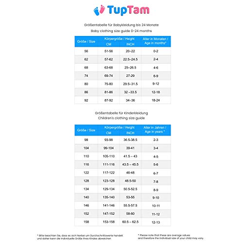 TupTam Body Cruzado Manga Larga para Bebé, Pack de 5, Niño, 56