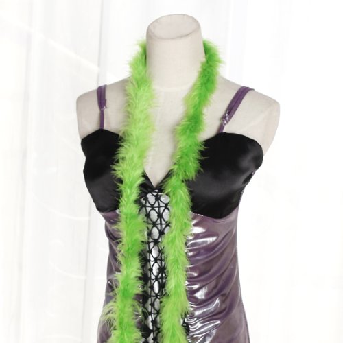 Turkey Marabou Feather Boa Para Diva Night Tea Party Fiesta De Bodas Vestido 80" - Verde