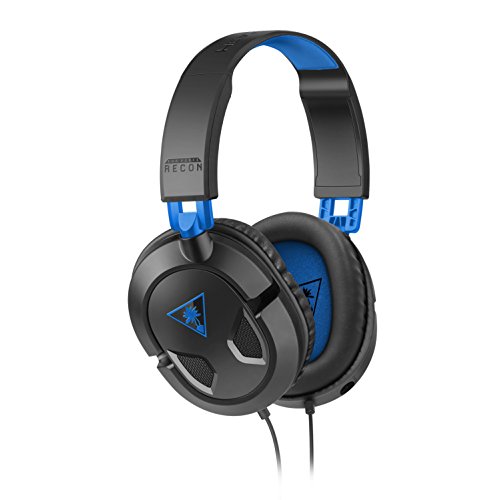 Turtle Beach Recon 50P Auriculares Gaming PS4, PS5, Xbox One, Nintendo Switch y PC, Negro / Azul