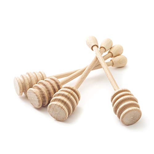 Tuuli Kitchen Cuchara de Miel 4 Piezas en Madera Natural (15cm)