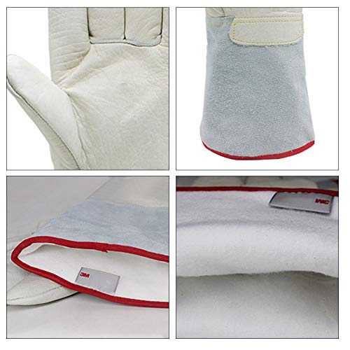 TUYU guantes anticongelantes resistentes a bajas temperaturas que soportan la temperatura hasta -260 ° C – Apto para congelador, garaje frío y laboratorio, M: 45CM, 2