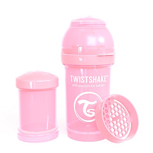 Twistshake 78249 - Biberón, color pastel rosa