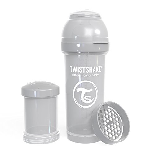 Twistshake 78260 - Biberón, color pastel gris