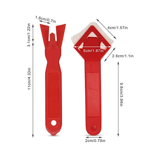 Tyelany Cinta de Sellado, Cinta Baño Selladora, Cinta Adhesiva Impermeable, con 2 Herramientas para Calafatear, Prueba de Moho, para Baño, Fregadero de Cocina, Bañera, Ventana (2 Rollos, Blanco)