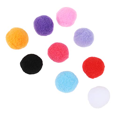 UEETEK - 50 piezas de 4 cm de diámetro surtido de pompones gatitos juguetes pelotas esponjosas para bricolaje creativo manualidades decoraciones (colores variados)