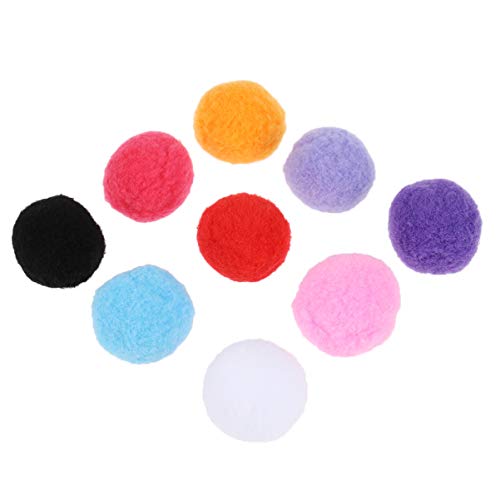 UEETEK - 50 piezas de 4 cm de diámetro surtido de pompones gatitos juguetes pelotas esponjosas para bricolaje creativo manualidades decoraciones (colores variados)