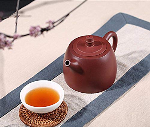 ufengke Hecha A Mano Yixing Zisha Tetera, Arena Morada Tetera China Handuo Tetera De Cerámica Tetera Kung Fu, para La Amantes del Te, Familia, Oficina - 320 Ml