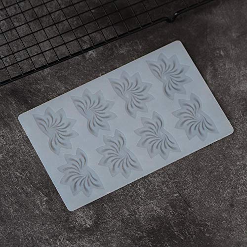 Uhjg Chocol ateFlower Shape Transfer Sheet Molde de Silicona Decoración de Pasteles Molde en Forma de Hoja de Arce Molde para Hornear