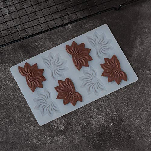 Uhjg Chocol ateFlower Shape Transfer Sheet Molde de Silicona Decoración de Pasteles Molde en Forma de Hoja de Arce Molde para Hornear