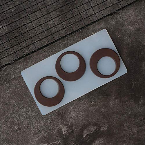 Uhjg ChocolateCircle Shape Chocolate Stencil Mold Cake Decorating Hollow out Round Transfer Sheet Baking