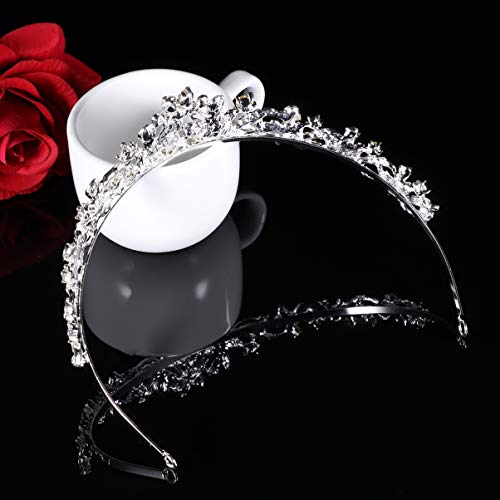 ULTNICE Cristal boda novia dama de honor Tiara princesa Rinestone venda hairband