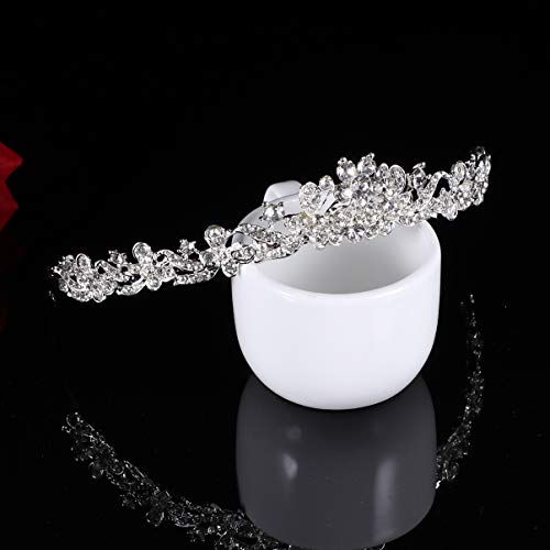 ULTNICE Cristal boda novia dama de honor Tiara princesa Rinestone venda hairband