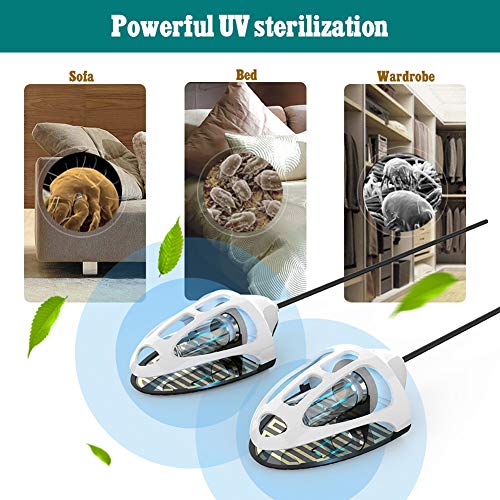 Ultravioleta Ozone doble esterilización zapatos ultravioleta/UV foco de luz de desinfectantes secador lámpara desodorizante esterilizador con interruptor de repuesto para Boot/Shoe Sanitizer Mills