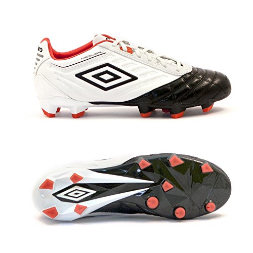 UMBRO Medusæ Premier HG Bota, Hombre, Blanco/Negro/Grenadine, 43