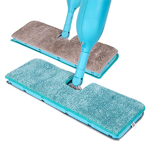 Umi.Essentials Spray Mop Microfibre Pad Refill 2 Pack 1000x Machine Washable Reusable 15.7'' X 5.5''for Cleaning Wet/Dry Floor (2Total)