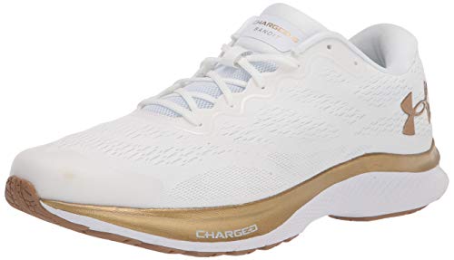 Under Armour Charged Bandit 6, Zapatillas para Correr de Carretera para Mujer, Lustre De Oro Blanco/Blanco/Metálico (102), 41 EU