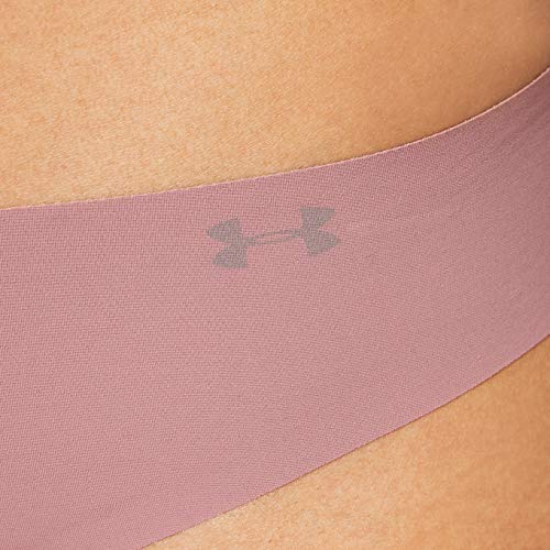 Under Armour Women's UA Pure Stretch Thong Underwear Printed 3-Pack Ropa Interior de Mujer para una Silueta más Suave y Favorecedora, Rosa (Pink), XS