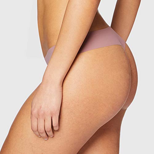 Under Armour Women's UA Pure Stretch Thong Underwear Printed 3-Pack Ropa Interior de Mujer para una Silueta más Suave y Favorecedora, Rosa (Pink), XS