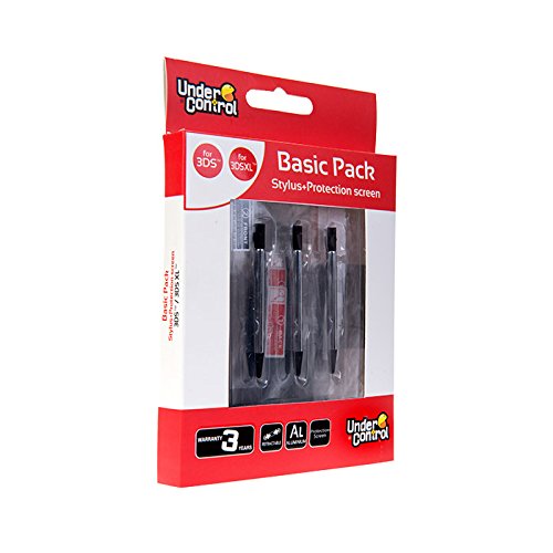 Under Control Basic Pack 3DS / 3DS XL Establecer - Accesorios y piezas de videoconsolas (Negro, 7 pieza(s), 2 pieza(s))