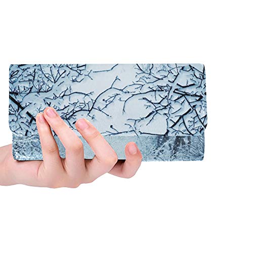 Unique Custom Winter Landscape Women Trifold Wallet Long Purse Credit Card Holder Case Bolso