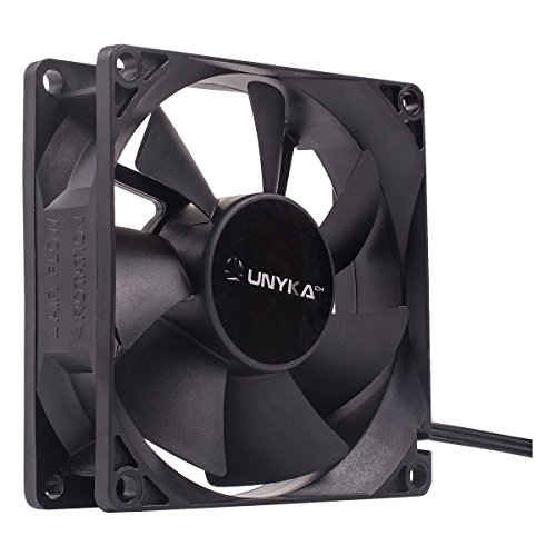 UNYKAch 51786 - Ventilador de PC (Carcasa del ordenador, Enfriador, 8 cm, 2000 RPM, 19 dB, Negro)