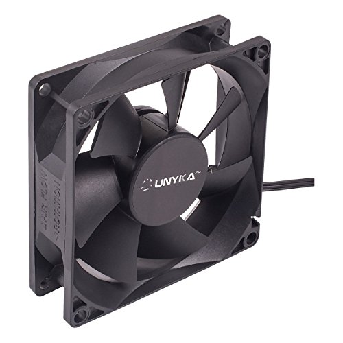 UNYKAch 51786 - Ventilador de PC (Carcasa del ordenador, Enfriador, 8 cm, 2000 RPM, 19 dB, Negro)