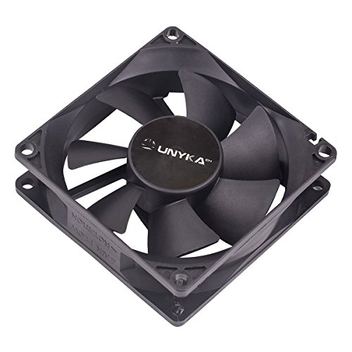 UNYKAch 51786 - Ventilador de PC (Carcasa del ordenador, Enfriador, 8 cm, 2000 RPM, 19 dB, Negro)