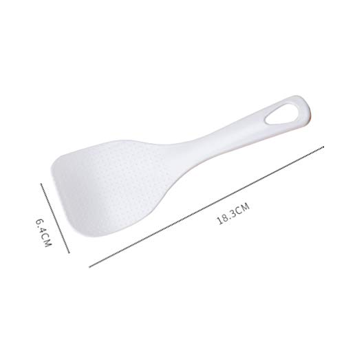 UPKOCH 2 piezas cuchara de arroz cuchara de paleta de arroz antiadherente cuchara de agitación doméstica portátil cuchara de servir herramientas de cocina olla arrocera vajilla blanca