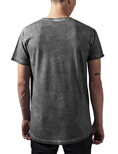 Urban Classics Shaped Long Cold Dye tee Camiseta, Gris (Darkgrey 94), XXL para Hombre