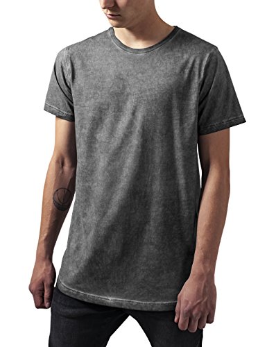 Urban Classics Shaped Long Cold Dye tee Camiseta, Gris (Darkgrey 94), XXL para Hombre