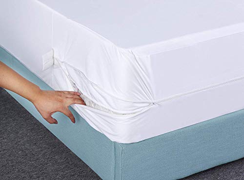 Utopia Bedding Funda de colchón Impermeable con Cremallera - Altura del colchón 25-35 cm - Protección contra líquidos, Insectos y ácaros del Polvo (150 x 200 cm)
