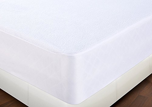 Utopia Bedding Protector de colchón Impermeable hipoalergénico Premium - Funda de colchón Equipada (135 x 190 cm)