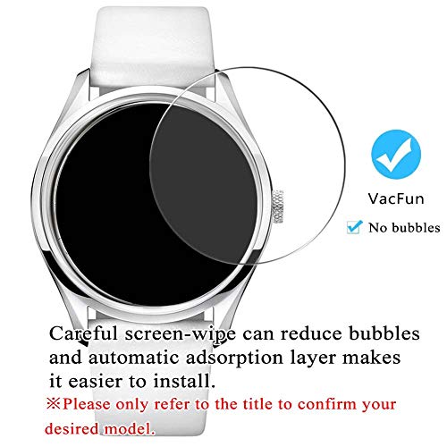 VacFun 3 Piezas Vidrio Templado Protector de Pantalla para Alessandra Olla AO-6900-IV, 9H Cristal Screen Protector Sin Burbujas, Alta Definición Película Protectora Reloj Inteligente