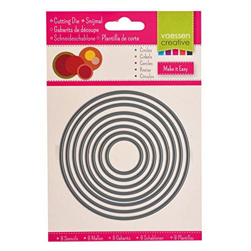 Vaessen Creative "Circles Shape Cutting Dies, Steel, Black