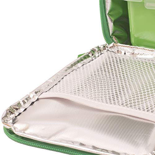 Valira | Bocata Petit | Bolsa Porta Alimentos Infantil, Color Verde, 13.5 X 4.5 X 24