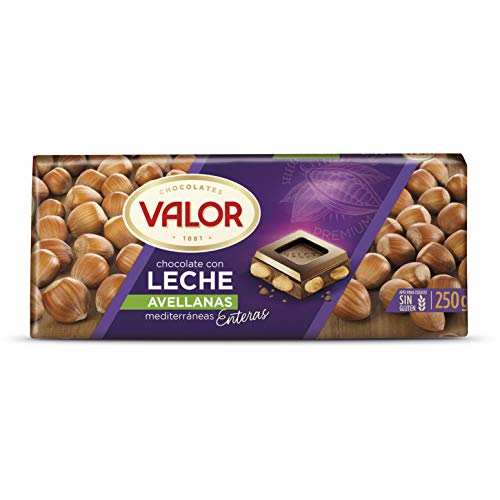 VALOR - Chocolate Con Leche Y Avellanas Tableta 250 Gr