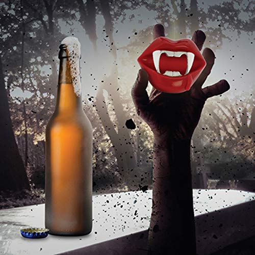 Vampire Fangs abridor de botellas – Regalo perfecto para Halloween para cualquier fantasma, gallo o Goblin – fácilmente abrir botellas con estos dientes de vampiro