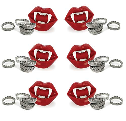 Vampire Fangs abridor de botellas – Regalo perfecto para Halloween para cualquier fantasma, gallo o Goblin – fácilmente abrir botellas con estos dientes de vampiro