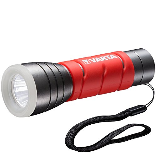 Varta 3X (Roja) Linterna LED 5 W, IPX4, 3 Pilas AAA Incluidas, Rojo