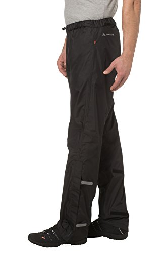 VAUDE Fluid II S/S+L/S Pantalones, Hombre, Black, XXL