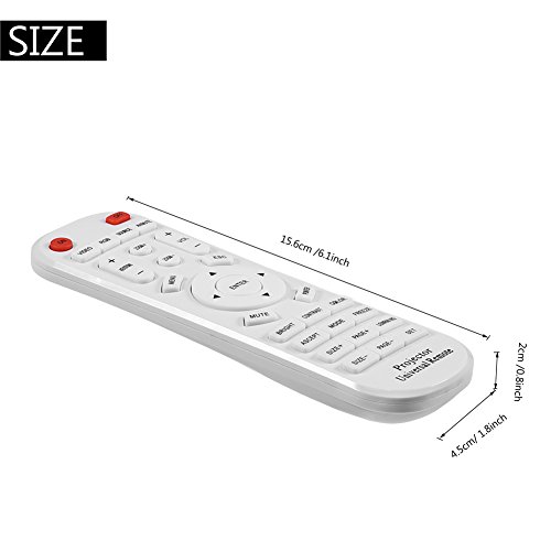 Vbestlife Control Remoto de TV, Reemplazo del Controlador de Control Remoto Universal para proyector, TV, STB (TDT/Satélite/Cable), BLU-Ray/DVD, Audio/Soundbars/Blanco