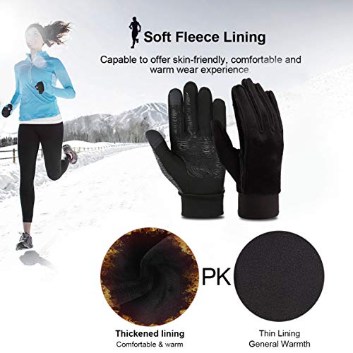 VBIGER Pantalla Táctil Antideslizante de la Silicona Deportes Guantes Calientes al Aire Libre del Otoño e Invierno,Unisex