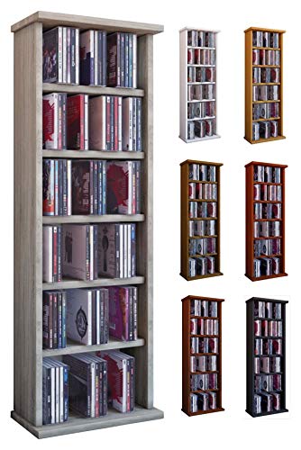 VCM Vostan-Torre para CD/DVD, para 150 CDs, sin Puerta de Cristal, Haya, Haya