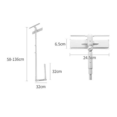 Ventana Depurador Vidrio Blade - Windows de cristal telescópico Vara multipolar Eliminación del polvo del cepillo de limpieza del hogar limpieza rascador fácil de usar de doble cara del vástago Exprim